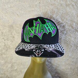DC COMICS Batman The Joker HaHaHa Black Villain Dark Knight Snapback Hat cap